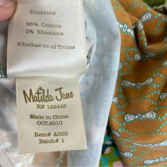 Matilda Jane Blue Boho Floral Midi A-Line Skirt with Tiered Design Sz S - Picture 7 of 10